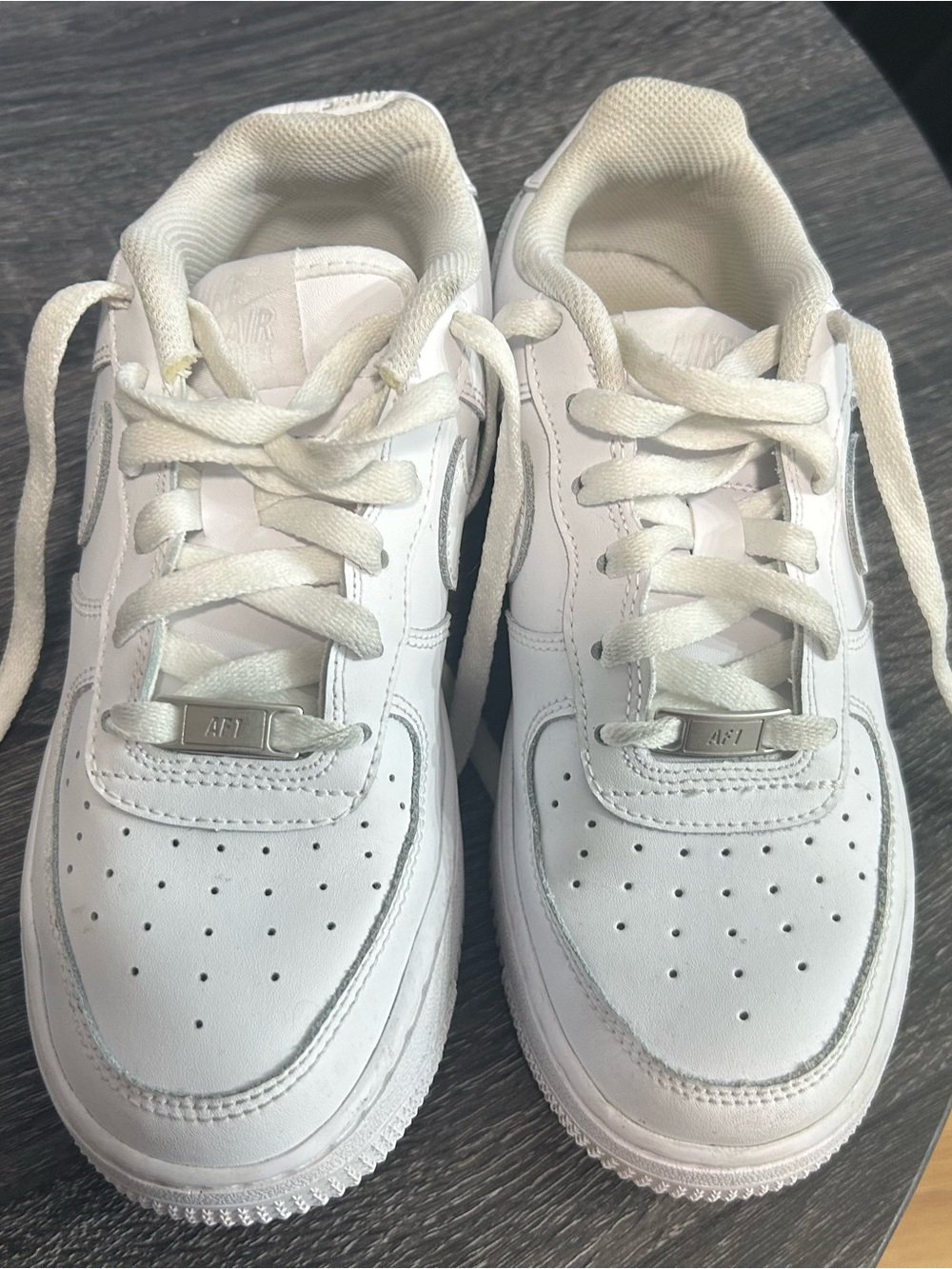 Kids White Leather Sneakers with Cushioned Collar